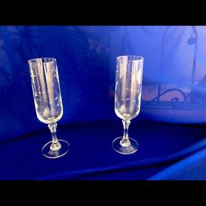 Princess House 2 champagne glasses